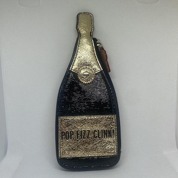 Kate Spade Pop. Fizz. Clink. Novelty Coin Purse ! - Picture 10 of 10
